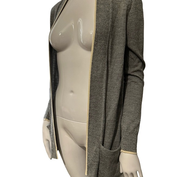 Theory Gray Open-Front Cardigan - Picture 6 of 11